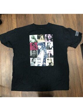 Taylor Swift The Eras Concert Tour Black T-Shirt US Size Large  Official